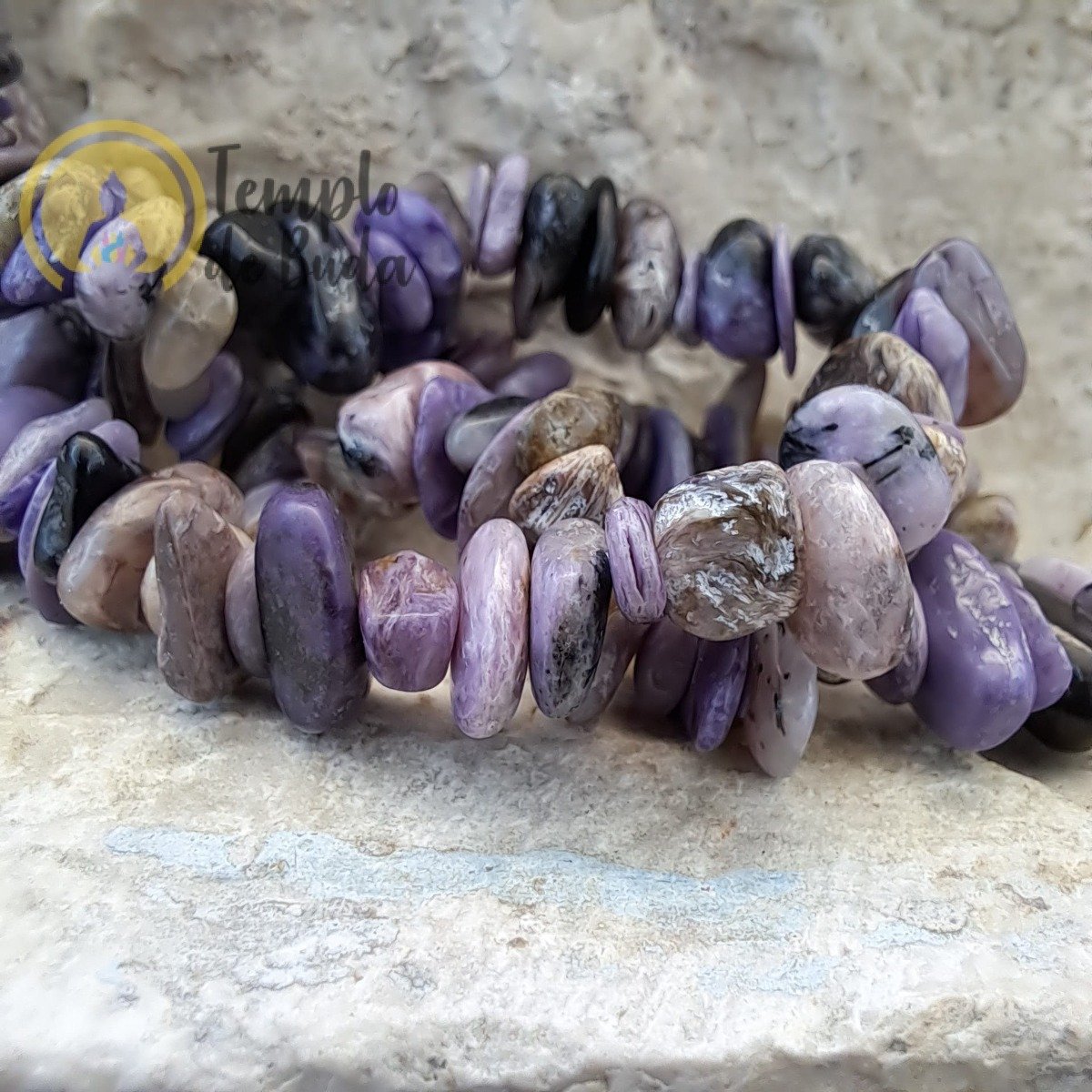 Pulseira de Charoite Chips