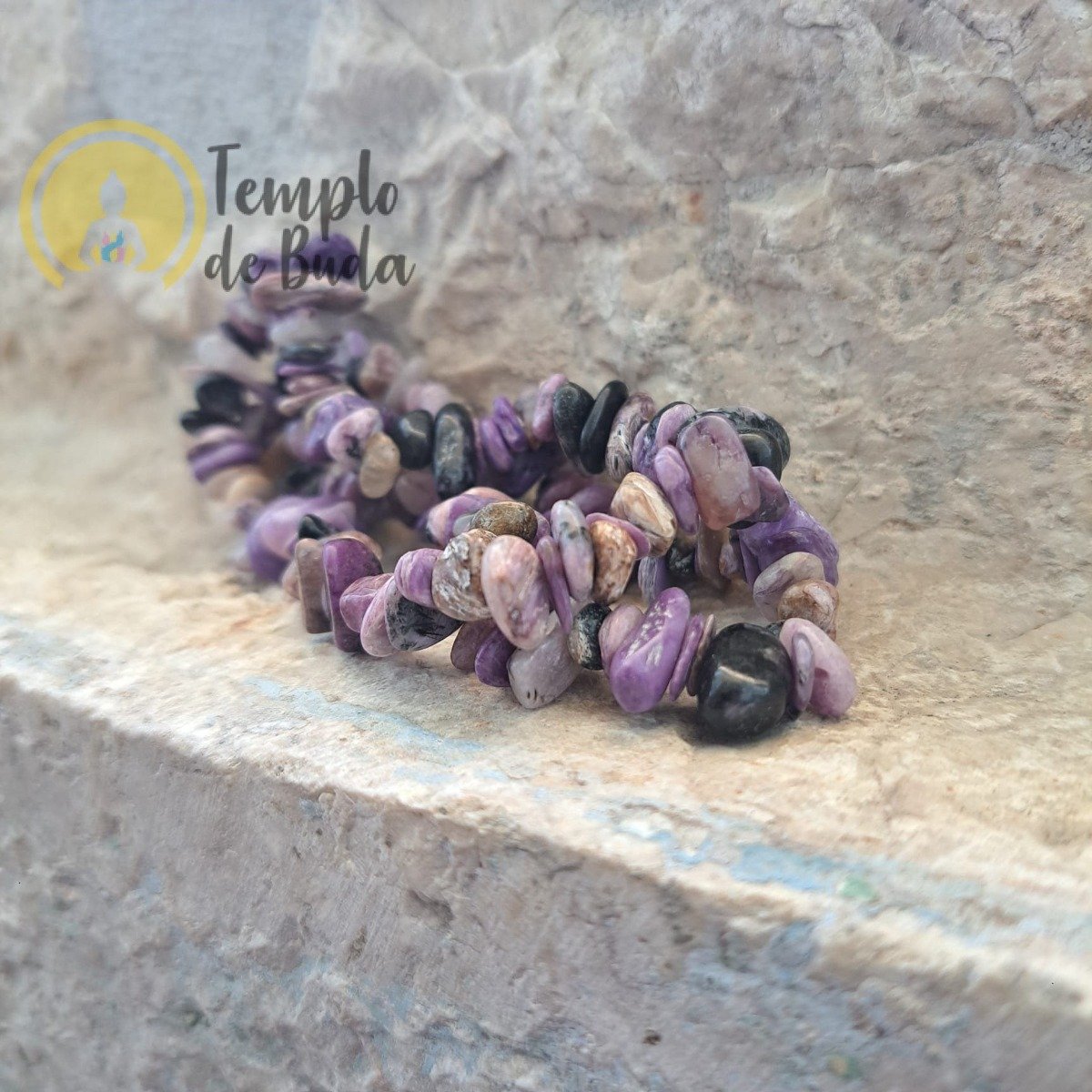 Pulseira de Charoite Chips