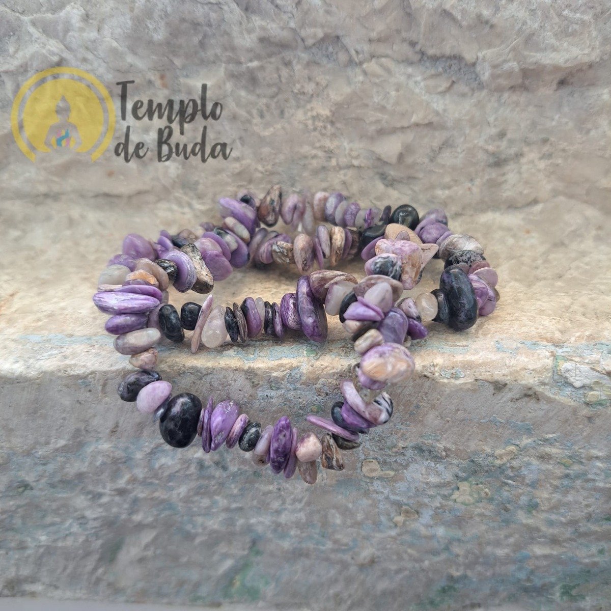 Pulseira de Charoite Chips
