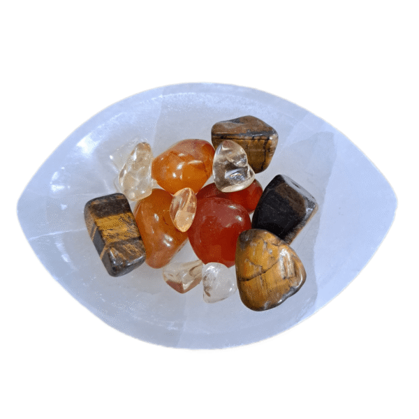 Taça de Selenita Olho 10 cm