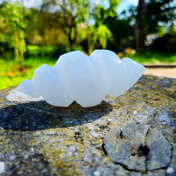 Bastão Selenite Espiral