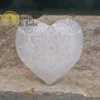 Selenita corazón con Mandala 10 cm - Imagen 3
