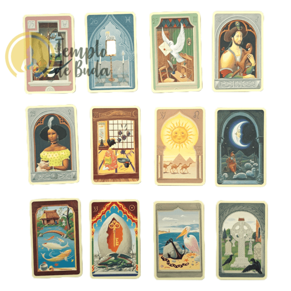 Mystical Lenormand Premium de Regule Elizabeth Fiechter em Inglês