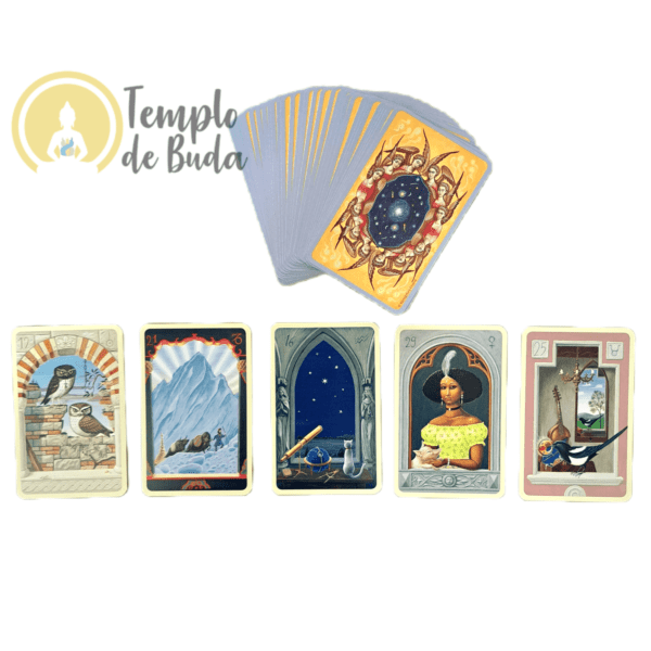 Mystical Lenormand Premium de Regule Elizabeth Fiechter em Inglês