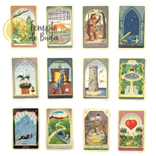 Mystical Lenormand Premium de Regule Elizabeth Fiechter em Inglês