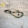 Bracciale di agata dell'India con catena regolabile di 4 mm - immagine 2