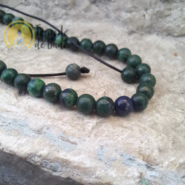 Pulseira de Azurita com Cordão Regulável 4mm