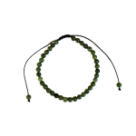 Pulseira de Jadeíta com Cordão Regulável 6mm (Jade Nefrita)