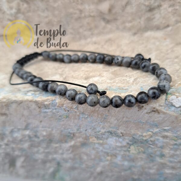 Pulsera de labradorita con cadena ajustable de 4 mm - Imagen 3