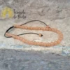 Pulseira de Olho de Gato Laranja com Cordão Regulável 4mm