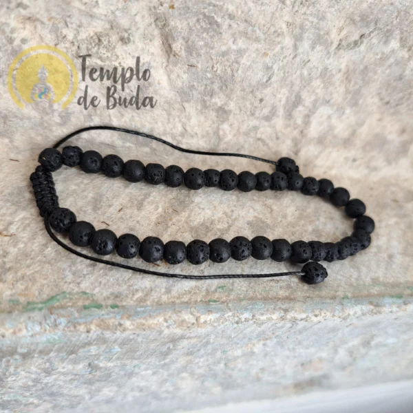 Lava Stone Bracelet with 4mm Adjustable Chain - Image 3
