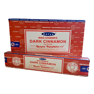 Incenso Indiano Satya Nag Champa Dark Cinnamon Caixa