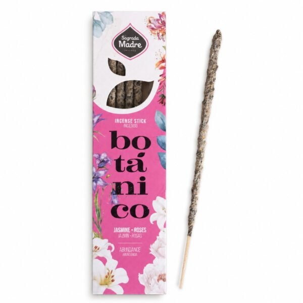 Incenso Sagrada Madre Botânico Jasmim e Rosas