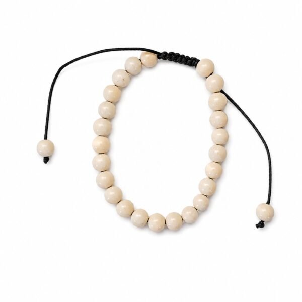 Pulseira Jaspe Creme com Cordão Regulável