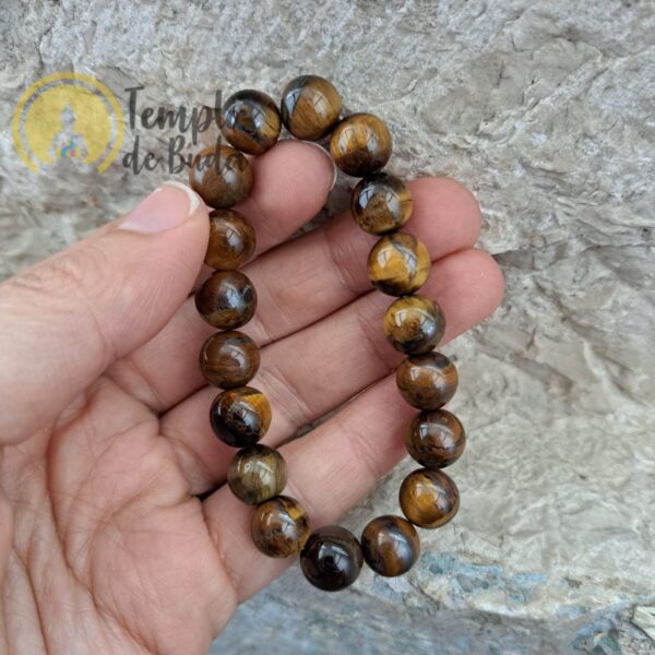Pulseira de Olho de Tigre 10 mm