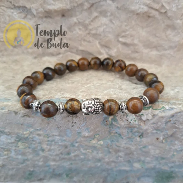 Tiger eye bracelet with Buddha - Image 3