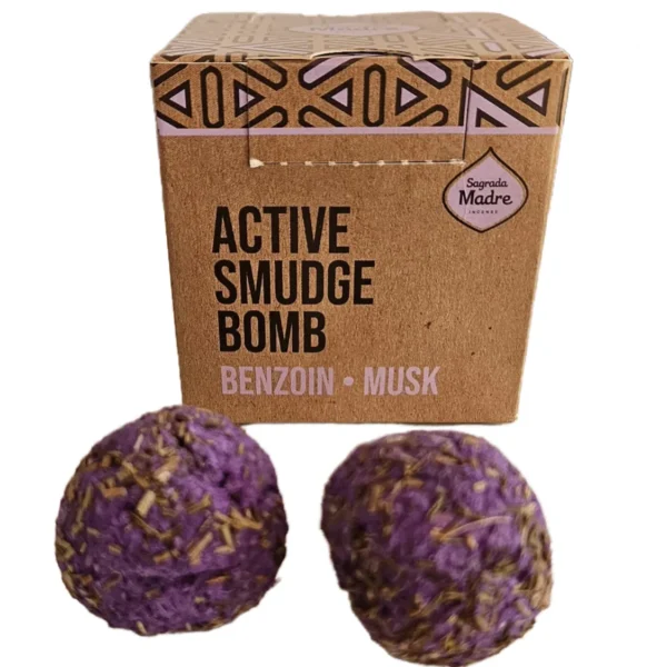 Bombita Defumação Ativada Sagrada Madre Benjoim e Musk