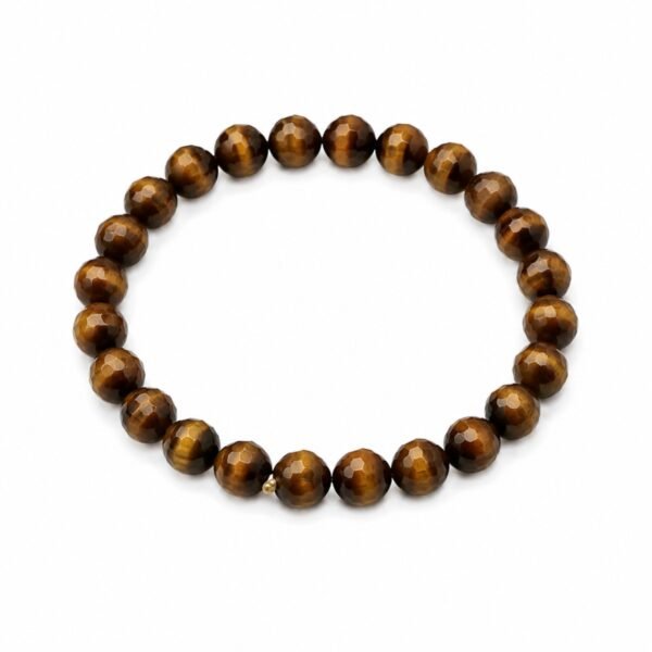 Pulseira Olho de Tigre Facetada