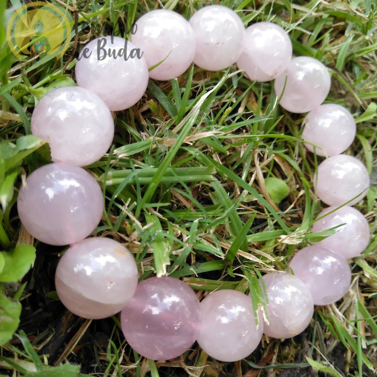 Pulseira de Quartzo Rosa