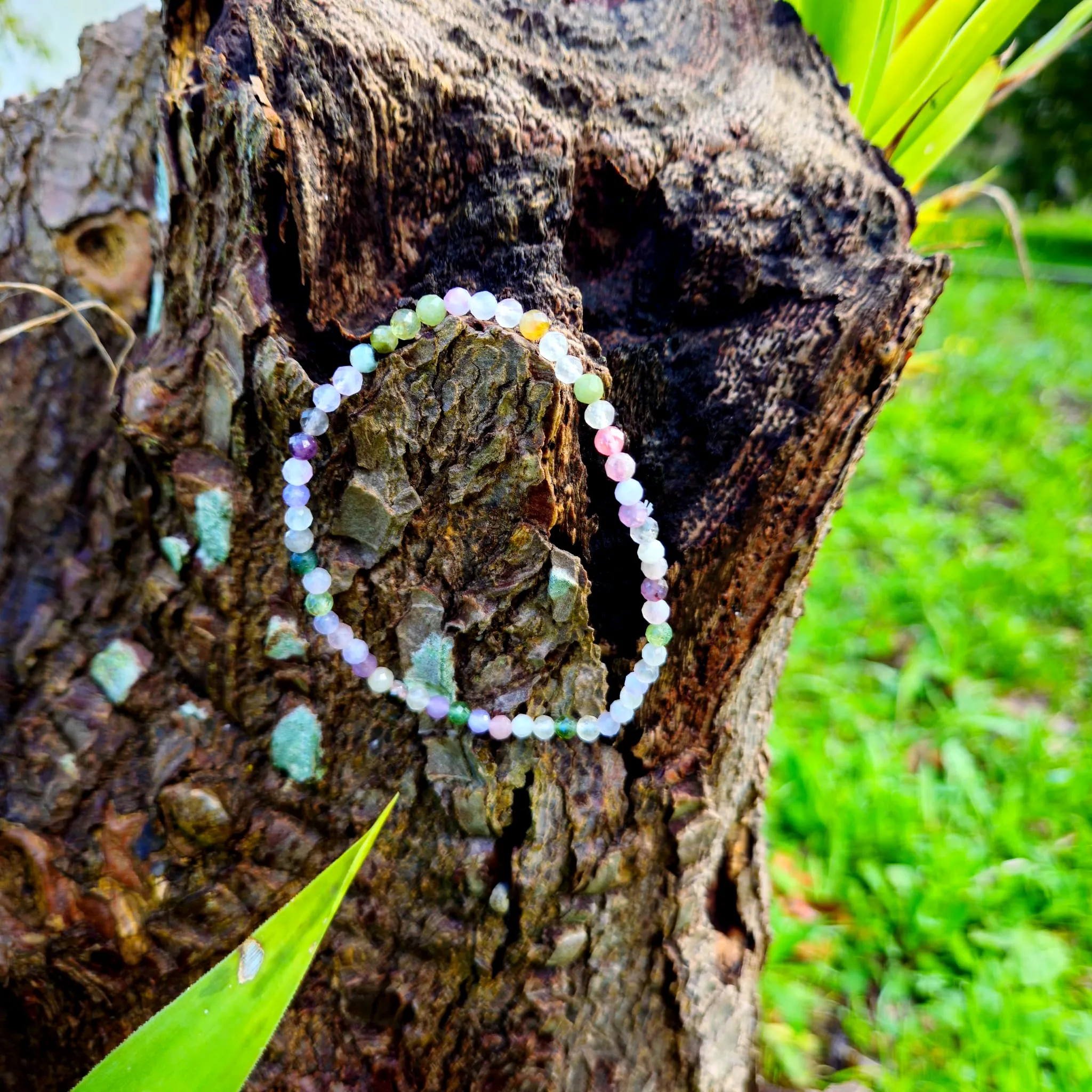 Pulseira Turmalina Melancia Facetada