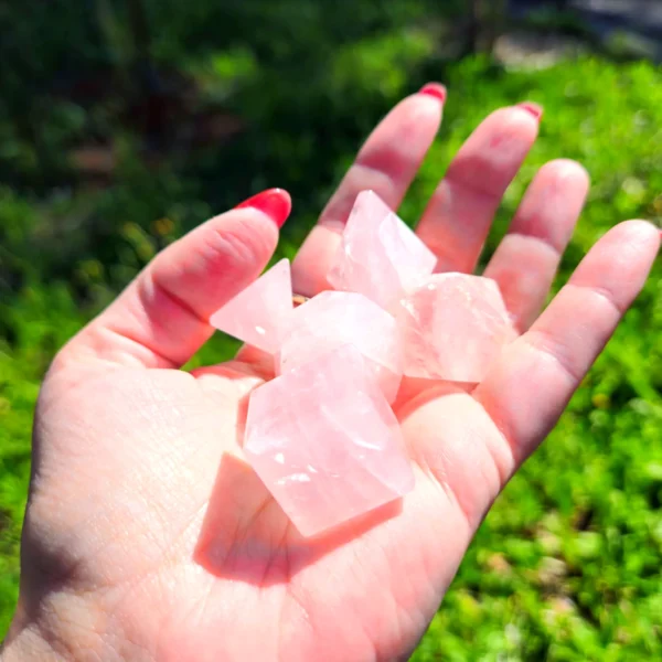 Solidos Platonicos de Quartzo Rosa
