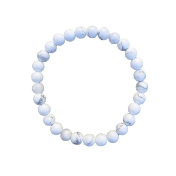 Pulseira de Howlite Branca