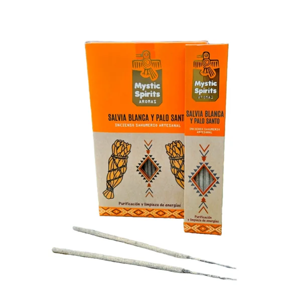Incenso Mystic Spirits Salvia Branca e Pau Santo Caixa