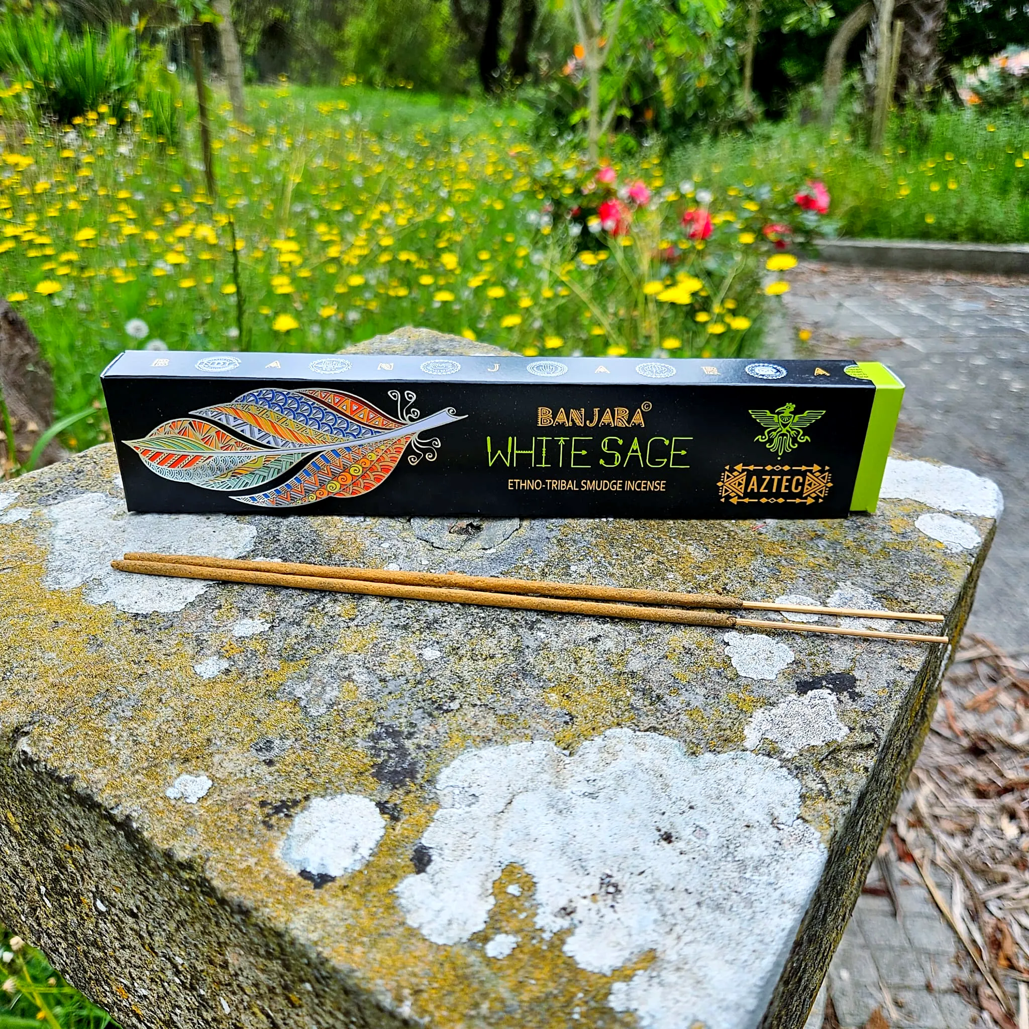 Incenso Banjara Aztec Salvia Branca