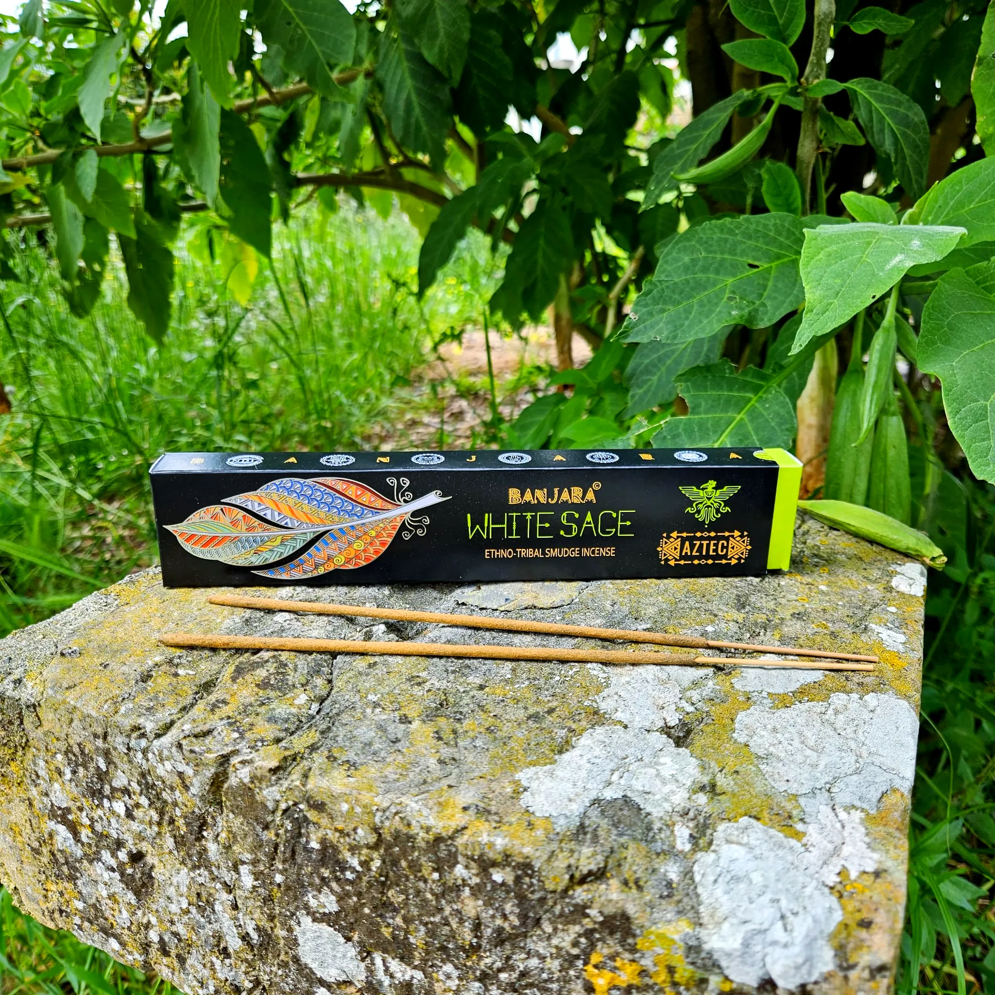 Incenso Banjara Aztec Salvia Branca