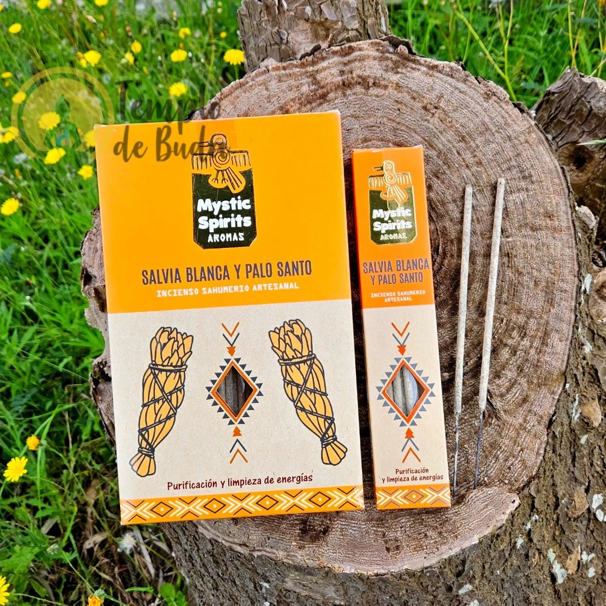 Incenso Mystic Spirits Salvia Branca e Pau Santo Caixa