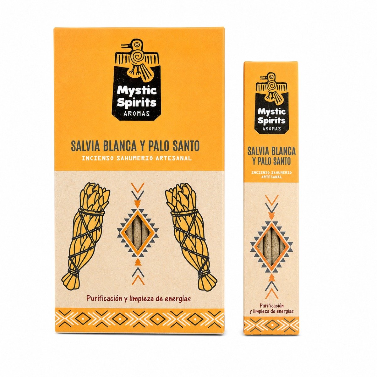 Incenso Mystic Spirits Salvia Branca e Pau Santo Caixa