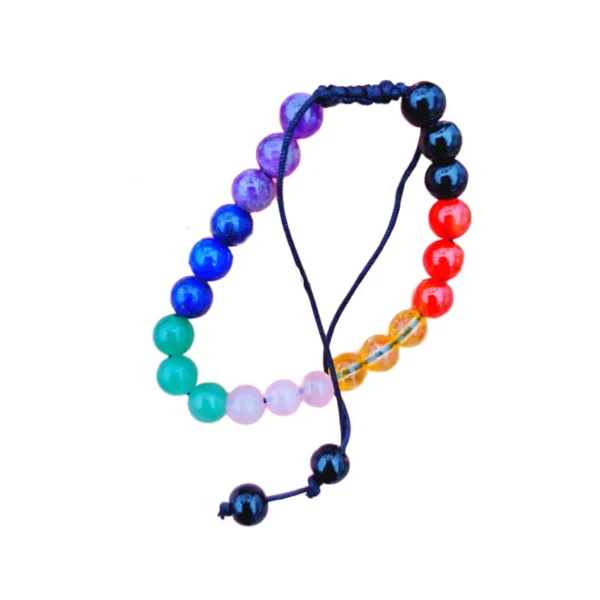 Pulseira 7 Chakras com Cordão Regulável