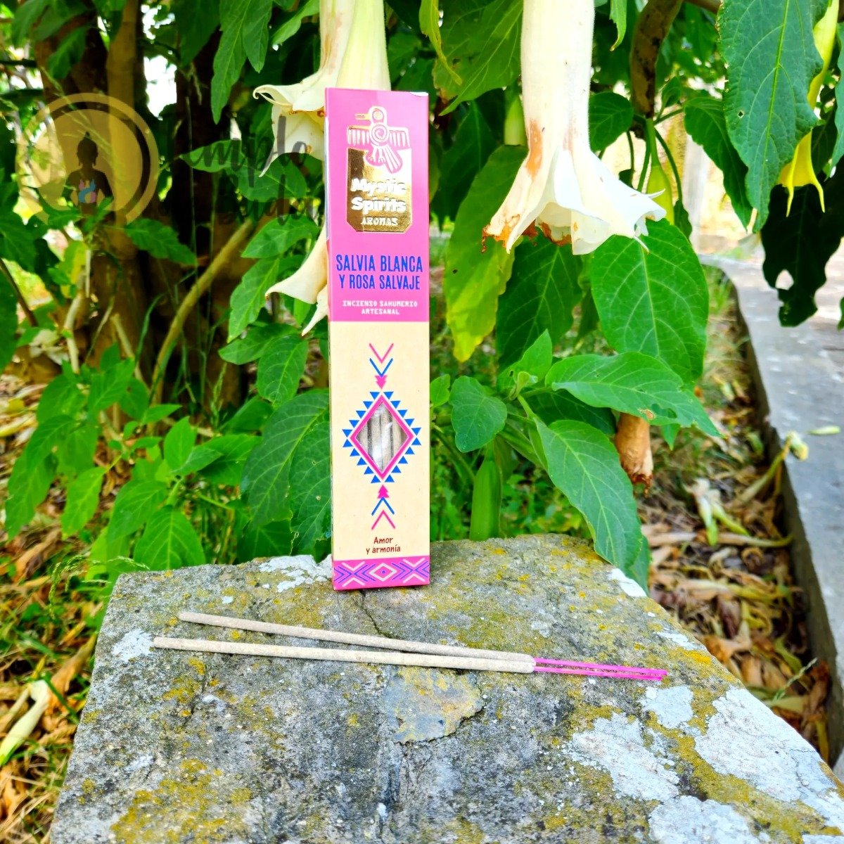 Incenso Mystic Spirits Salvia Branca e Rosa Selvagem