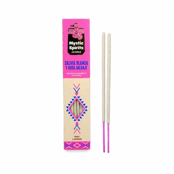 Incenso Mystic Spirits Salvia Branca e Rosa Selvagem