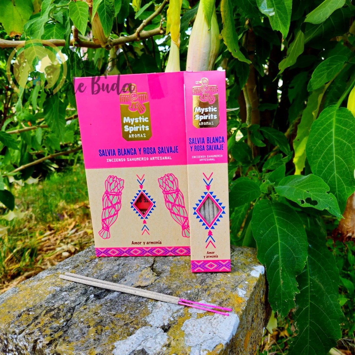 Incenso Mystic Spirits Salvia Branca e Rosa Selvagem Caixa