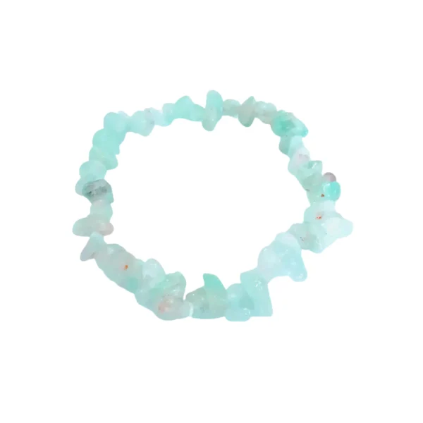 Pulseira de Água Marinha Verde Chips
