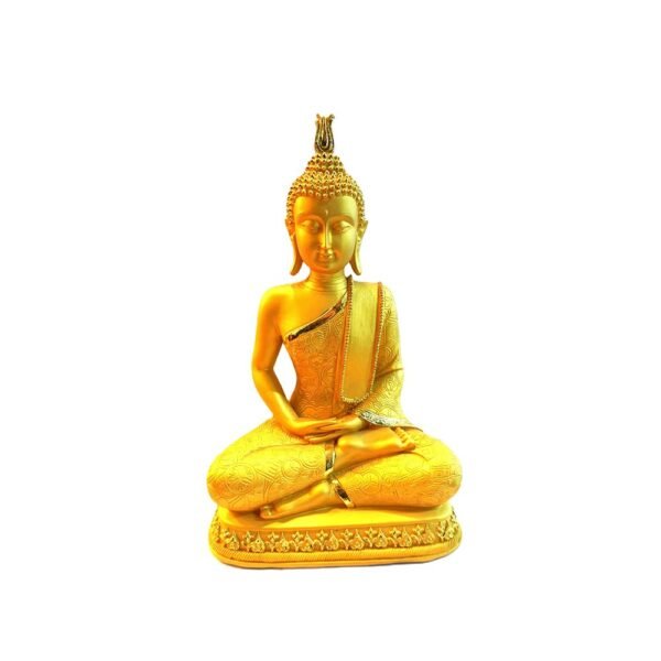 Estátua Buda Dourado em Resina