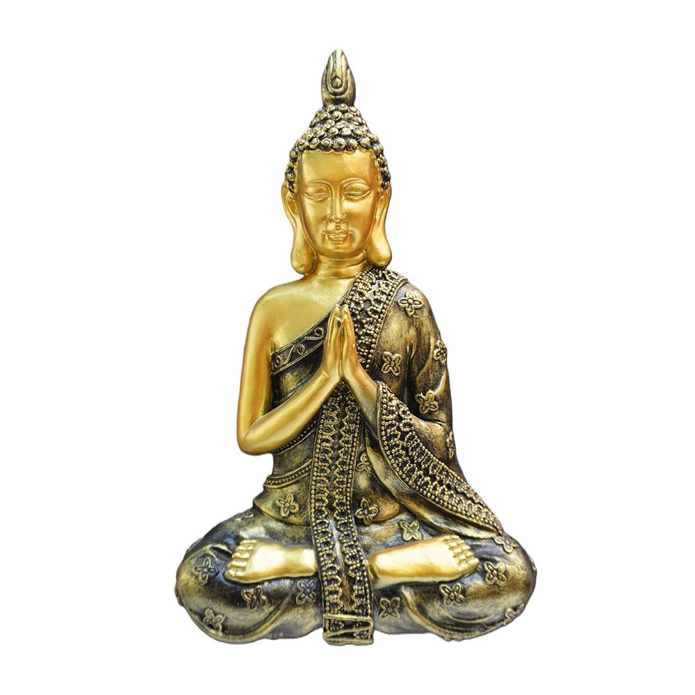 Estátua Buda Prece da Iluminação
