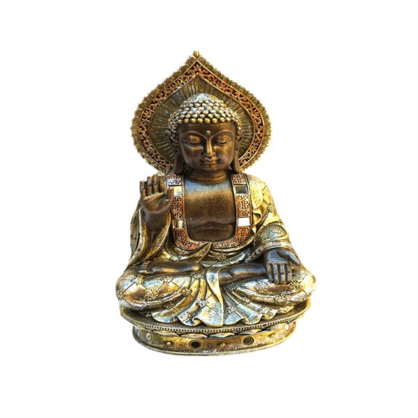 Estátua Decorativa Buda Guardião da Paz