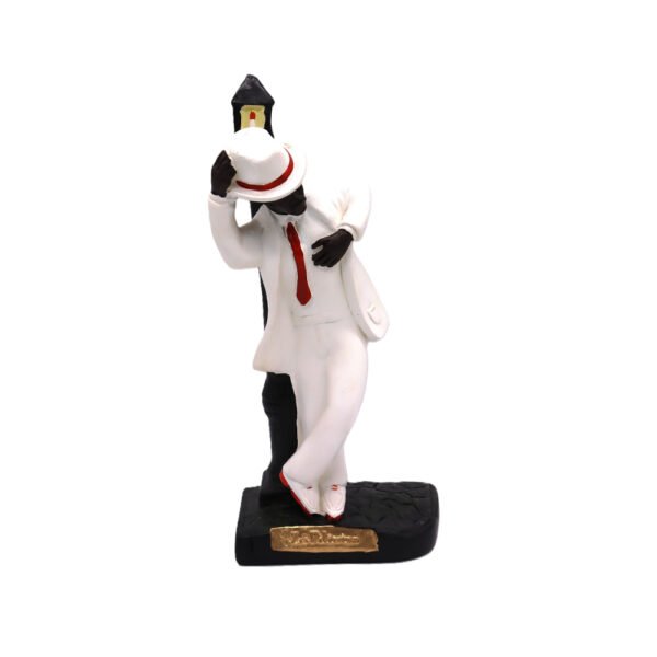 Estátua Zé Pelintra Orixás Elegante Vestido Branco