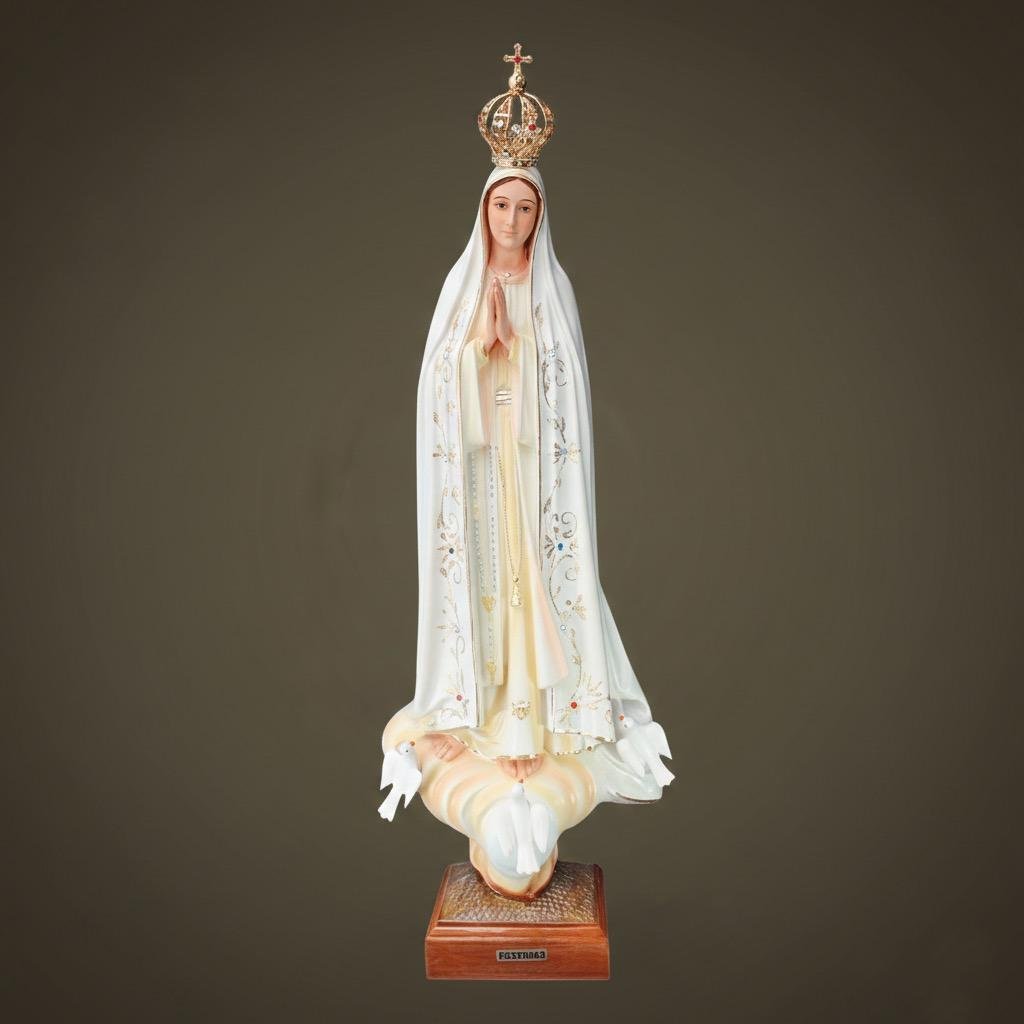 Estátua de Nossa Senhora de Fátima em Resina
