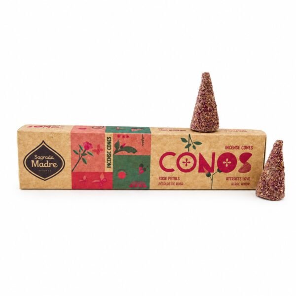 Incenso Cone Sagrada Madre Petálas de Rosa